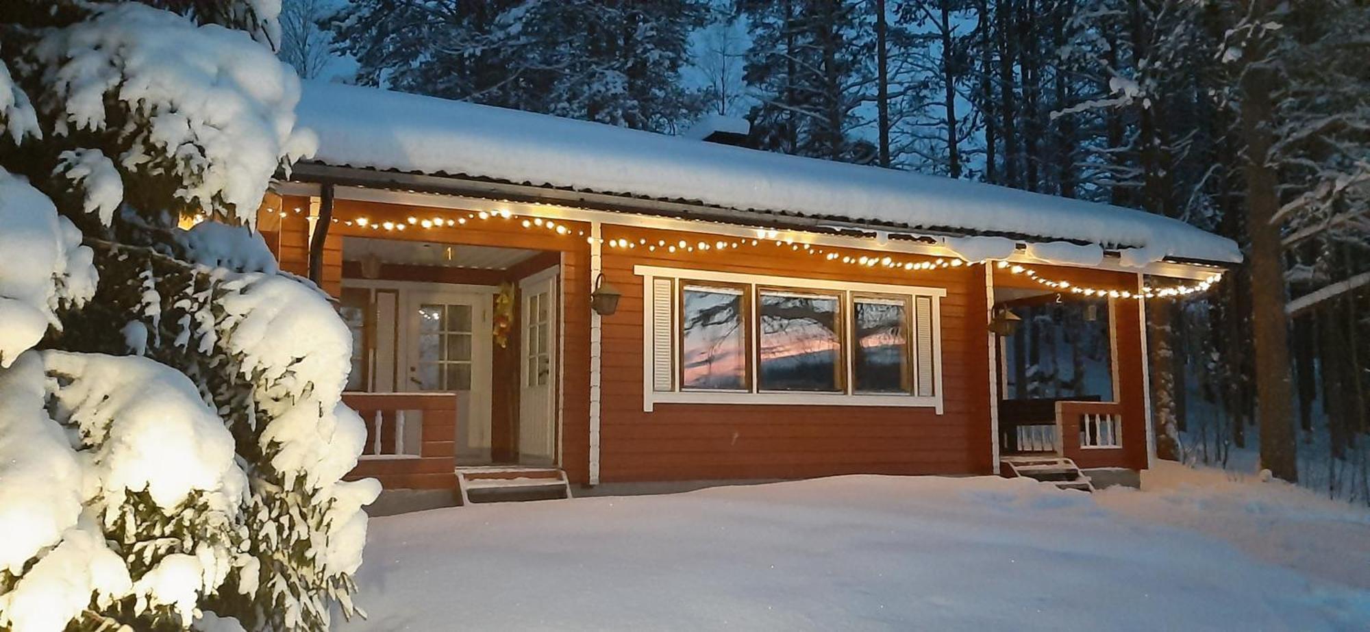 Korvala Log Cabins Bagian luar foto