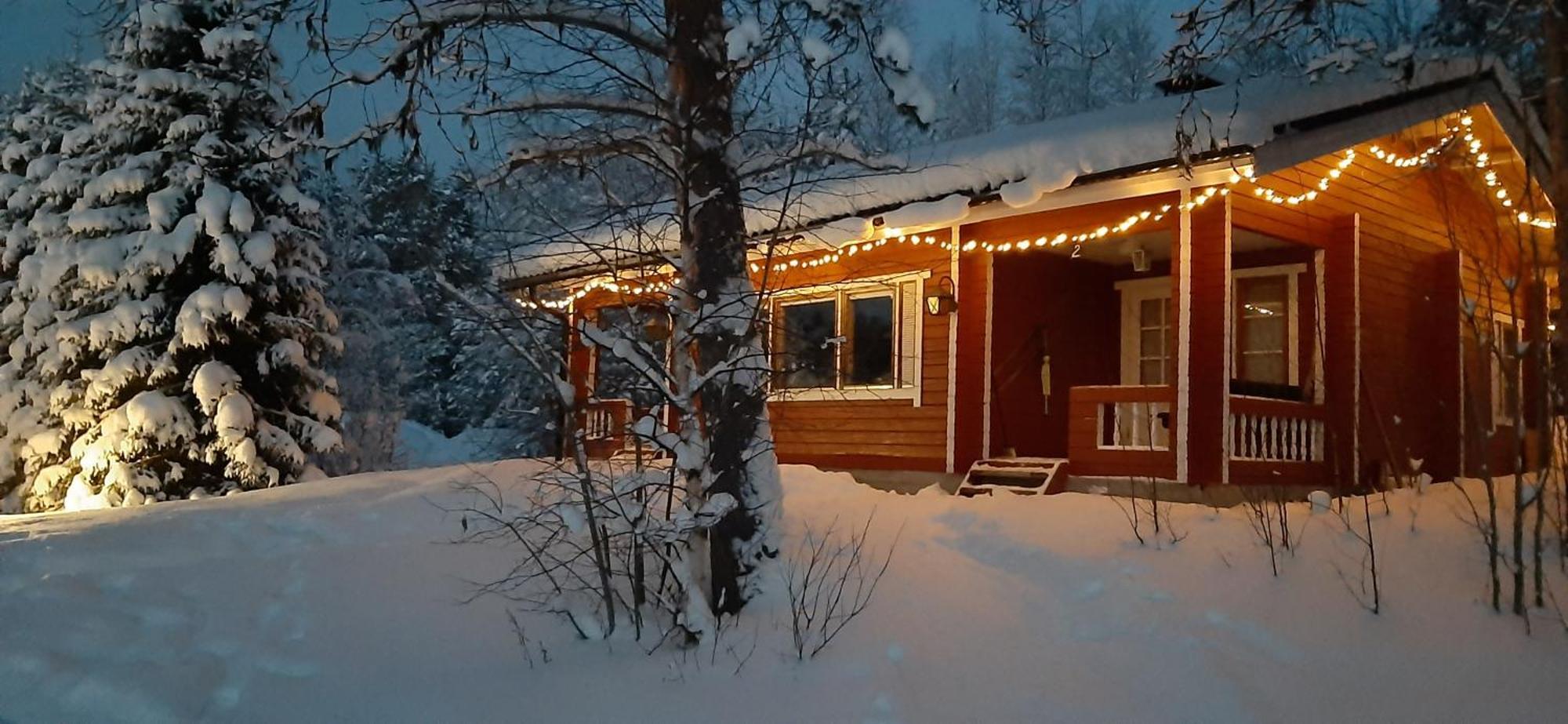 Korvala Log Cabins Bagian luar foto